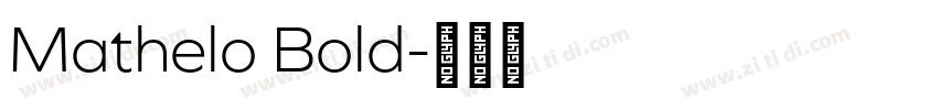 Mathelo Bold字体转换